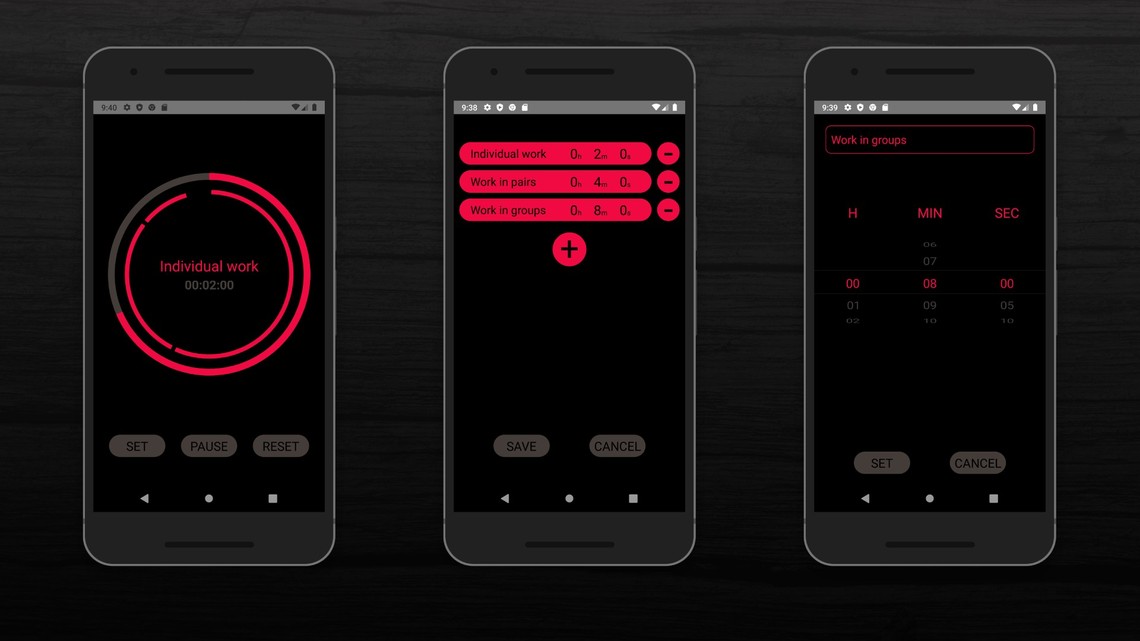 Screen of final visual design